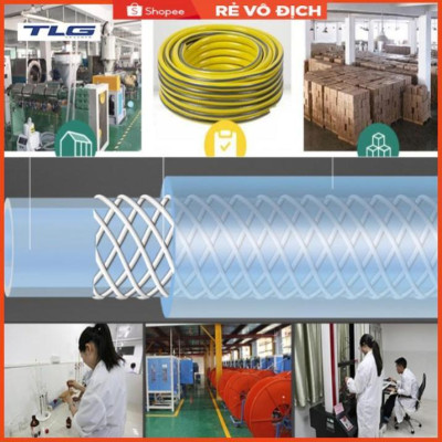 Bộ dây vòi xịt nước rửa xe, tưới cây . tăng áp 3 lần, loại 7m, 10m 206318 đầu đồng, cút đồng, + tặng mở chai