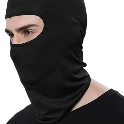 combo Khăn trùm đầu Ninja Fullface + Găng Tay Chống Nắng Xỏ Ngón màu đen