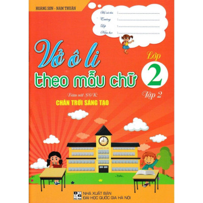 Sách - Vở Ô Li Bài Tập Toán Lớp 2 + Vở Ô Li Theo Mẫu Chữ Lớp 2 - Bám Sát SGK Chân Trời Sáng Tạo - Bộ 4 Cuốn - Hồng Ân