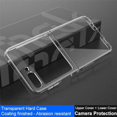 Ốp lưng trong suốt chống sốc cho Samsung Galaxy Z Flip 5 hiệu Likgus Crystal -  đệm khí 4 góc - Hàng nhập khẩu