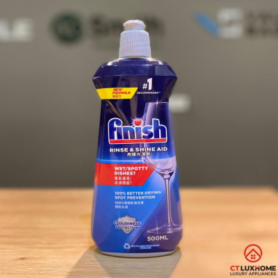 Nước làm bóng Finish 500ml dành cho máy rửa bát - Hàng chính hãng