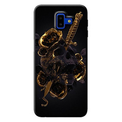 Ốp lưng cho Samsung Galaxy J6 Plus nền hoa vàng 1 - Hàng chính hãng