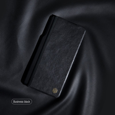 Bao da cho Samsung Galaxy Z Fold6 (Fold 6 5G) hiệu Nillkin Qin Pro Leather case (chống sốc, có khe để bút)- Hàng chính hãng