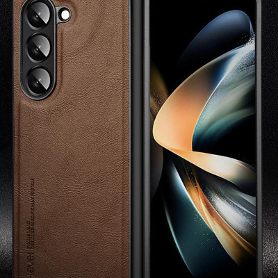 Ốp lưng da cho Samsung Galaxy Z Fold 7 / Z Fold6 chính hãng X Level cao cấp - Hàng chính hãng