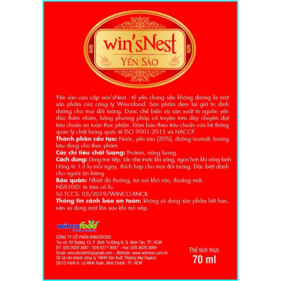Combo 10 lọ Yến Sào cao cấp win