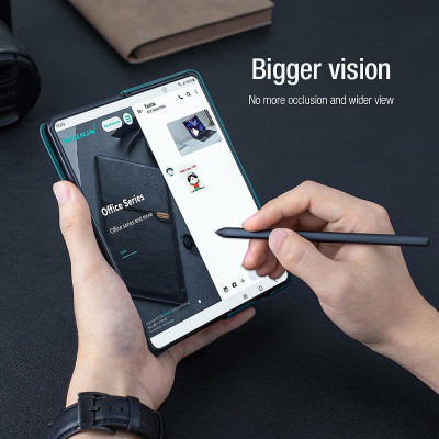 Bao da cho Samsung Galaxy Z Fold6 (Fold 6 5G) hiệu Nillkin Qin Pro Leather(chống sốc, có khe để bút)- Hàng chính hãng