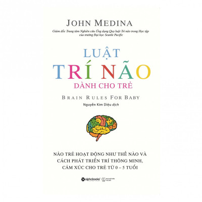 Combo Luật Trí Não Của John Medina ( Luật Trí Não + Luật Trí Não Dành Cho Trẻ ) tặng kèm bookmark Sáng Tạo