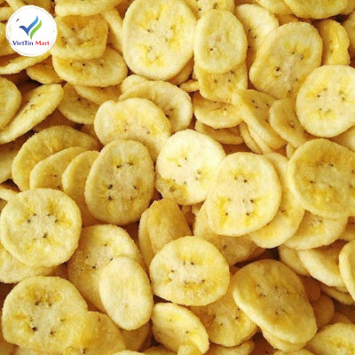 Chuối Sấy Giòn Hàng Nguyên Miếng Viettin Mart 1kg 