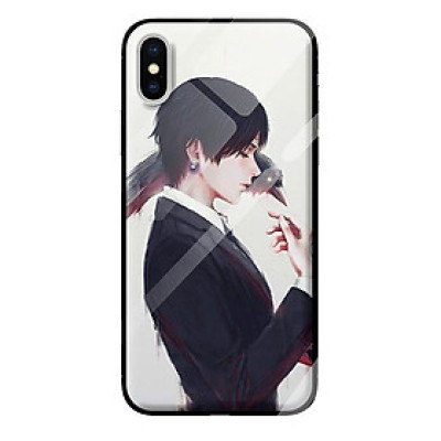 Ốp kính cường lực cho iPhone XS mẫu boy 313 - Hàng chính hãng