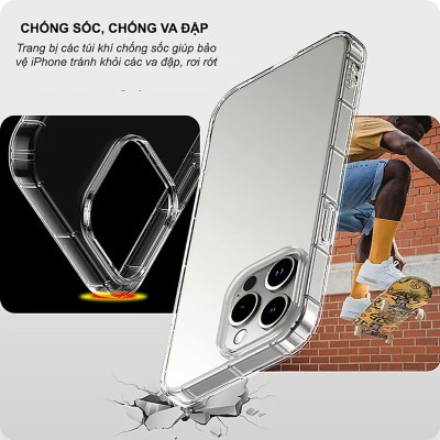 Ốp lưng dẻo cho iPhone 15 Pro Max | 15Pro, ốp trong chống sốc TOTU – Hàng chính hãng