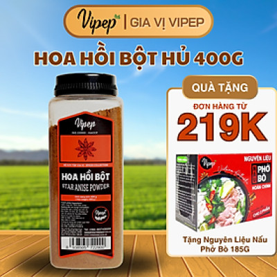 Hoa Hồi Bột Tự Nhiên Vipep Hũ Nhựa 400g