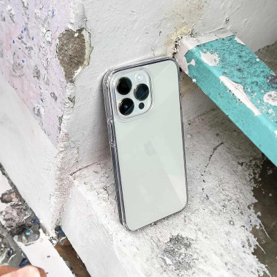Ốp lưng giảm sốc chống va đập chống ố vàng cho iPhone 15 Pro Max / 15 Pro / 15 Plus / iP 15 hiệu X-level ICE Crystal trang bị đệm khí ẩn bốn góc, Mặt lưng PC chống ố vàng - Hàng nhập khẩu