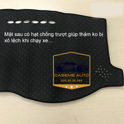 [KIA FORTE] Thảm Taplo 3 Lớp Dành Cho Xe KIA FORTE, Nhung Lông Cừu Và Da Vân Carbon Cao Cấp - Hàng Chính Hãng