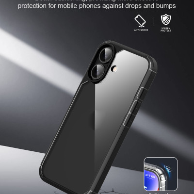 Ốp lưng chống sốc lưng trong dành cho iPhone 16 / 16 Plus / 16 Pro / 16 Pro Max - Hàng chính hãng