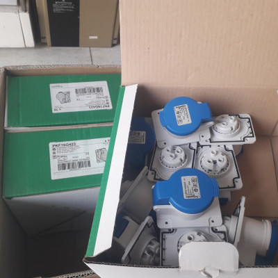 Ổ cắm công nghiệp PKF16G423 Schneider gắng tủ, tường 2P+E 16A | Chính hãng |