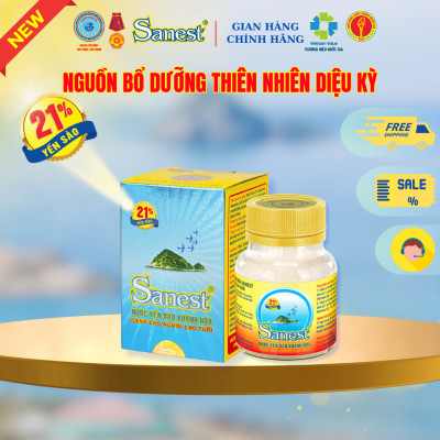 NEW [ Combo 30 lọ] Nước Yến sào Khánh Hòa Sanest 21% - Dành cho Người Cao Tuổi - Có đường