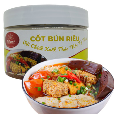 Gia vị nấu bún riêu - Gia vị bún riêu - Gia vị bún riêu nêm sẵn - Cốt bún riêu TITOM 250g