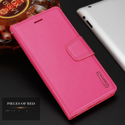 Bao da dạng ví cho OPPO Reno8 T 5G chính hãng Hanman có quai cài, có ngăn để thẻ ATM và tiền, may viền - Hàng chính hãng