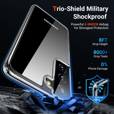 Ốp lưng silicon dẻo mỏng 0.6mm cho Samsung Galaxy S22 hiệu Ultra Thin độ trong tuyệt đối- Hàng nhập khẩu