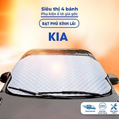 Bạt phủ kính lái Kia morning soluto cerato seltos sorento ô tô cách nhiệt 4 lớp tráng bạc chống nắng bảo vệ xe ô tô