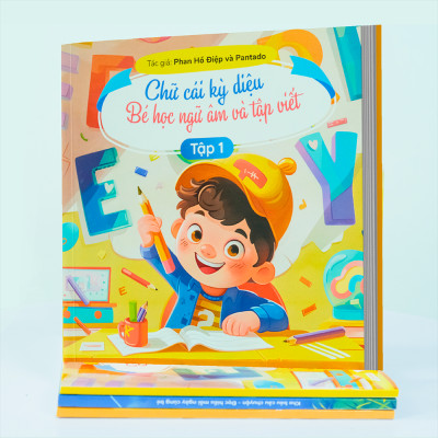 Sách Chữ Cái Kỳ Diệu Dành Cho Bé Học Ngữ Âm Và Tập Viết Tập 1 có App Bài Giảng cho bé sẵn sàng bước vào lớp 1