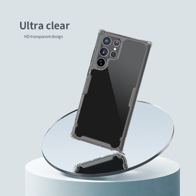 Ốp lưng TPU chống sốc cho Samsung Galaxy S24 Plus / S24 Ultra hiệu Nillkin Nature TPU Pro Case (chống chịu mọi va đập bảo vệ các góc, siêu mỏng chỉ 0.6mm) - hàng nhập khẩu