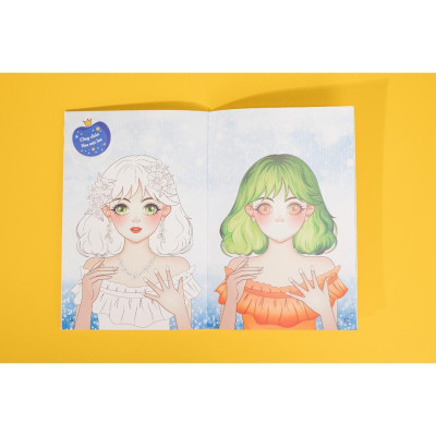 Sách - Trang Điểm Sáng Tạo - Bóc Dán Và Tô Màu - Combo 5 Chủ Đề - Đinh Tị Books
