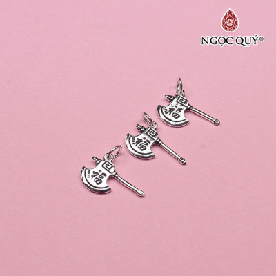 Charm bạc hình cây rìu may mắn treo - Ngọc Quý Gemstones