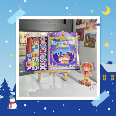 Sách - Trò Chơi Sắp Xếp Tủ Đồ Cùng Mika Xinh Đẹp - Thời Trang Và Phụ Kiện Mùa Đông ấM Áp - Bóc Dán 80+ Sticker Cho Bé Gái - Megabook