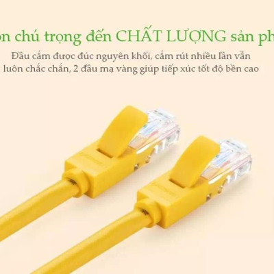 Ugreen UG30642NW103TK 10M màu Vàng Cáp mạng LAN CAT5E UPT - HÀNG CHÍNH HÃNG