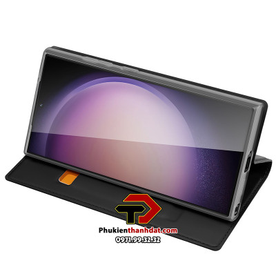 Bao da cho SamSung Galaxy S23 Ultra chính hãng Dux Ducis có ngăn cài thẻ - hàng chính hãng