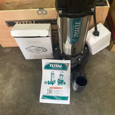MÁY BƠM CHÌM NƯỚC THẢI 1500W(2.0HP) TOTAL TWP7150026 - HÀNG CHÍNH HÃNG