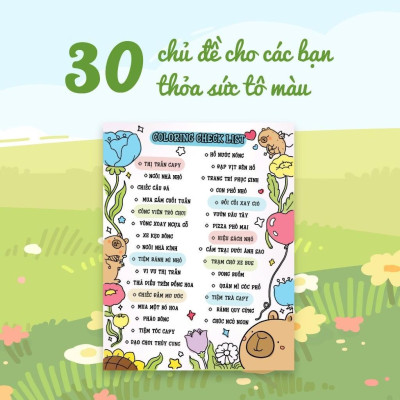 Sách Tô Màu - Thị Trấn Capy - Megabook