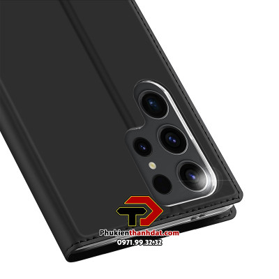 Bao da cho SamSung Galaxy S23 Ultra chính hãng Dux Ducis có ngăn cài thẻ - hàng chính hãng