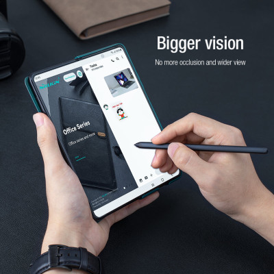 Bao da cho Samsung Galaxy Z Fold6 (Fold 6 5G) hiệu Nillkin Qin Pro Leather case (chống sốc, có khe để bút)- Hàng chính hãng