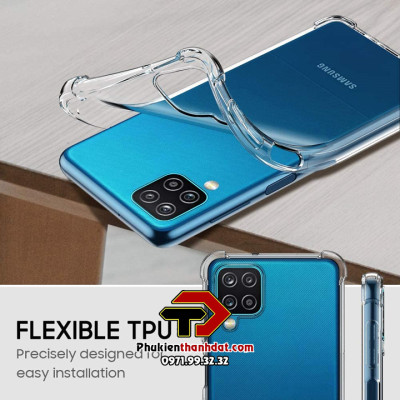 Ốp lưng dành cho SamSung Galaxy A12, SamSung Galaxy M12 trong suốt chống sốc - Hàng nhập khẩu