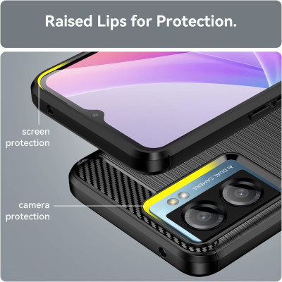 Ốp lưng chống sốc vân kim loại cho Oppo A57 4G / 5G hiệu Likgus (bảo vệ toàn diện, chống va đập) - hàng nhập khẩu