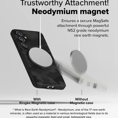 Ốp lưng dành cho Samsung Galaxy S24 FE RINGKE Onyx Magnetic - Hàng Chính Hãng