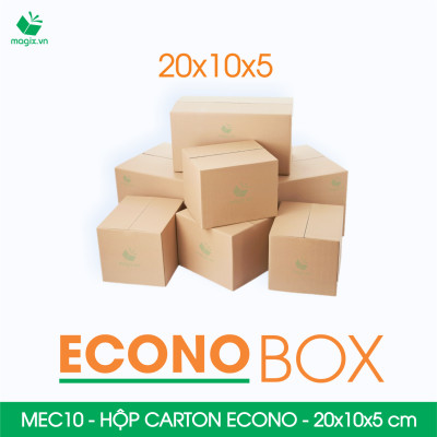 MEC10 - 20x10x5 cm - Combo 20 thùng hộp carton trơn siêu tiết kiệm ECONO
