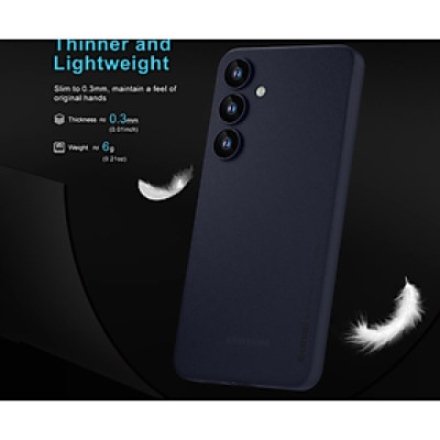 Ốp lưng nhám chống sốc siêu mỏng 0.3mm cho Samsung Galaxy S25 Plus hiệu Memumi có gờ bảo vệ camera - Hàng nhập khẩu