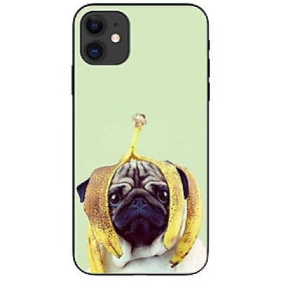 Ốp lưng dành cho Iphone 12 Mini mẫu Cún Vỏ Chuối