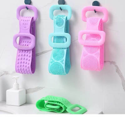 Dây  tắm chà lưng ,cọ lưng 2 mặt gai silicone ,chà chân tiện lợi tẩy tế bào chết ,phù hợp cho nam và nữ