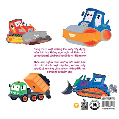 Bộ Sách Busy Machines + Puzzle Activity - Digger: Máy Đào Đất (Song Ngữ Anh - Việt) - Kèm Mô Hình Lắp Ghép