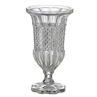 Bình hoa pha lê Bohemia Alexandria đế tròn cánh hoa 30cm Hàng chính hãng