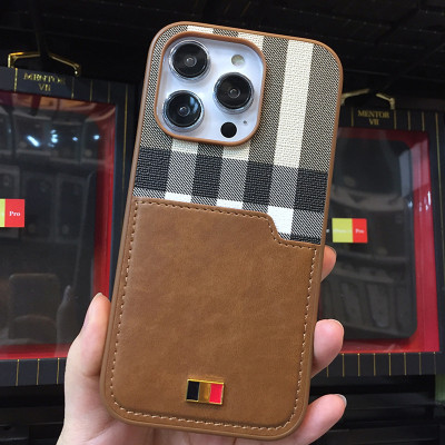 Ốp lưng dành cho iPhone 16 Pro Max, iPhone 16 Pro, iPhone 16 Plus, iPhone 16 hiệu Mentor VII Pocard da chống sốc, có ngăn cài thẻ, cao cấp - Hàng chính hãng