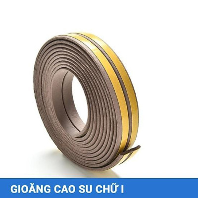 Ron cửa cuộn bán theo mét dài Gioăng cao su chữ I chống ồn, ngăn Bụi cửa Sổ (roncua) 