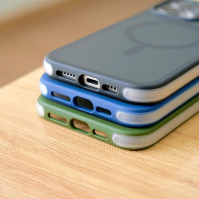 WIWU Air Shield Case - Ốp lưng nhám chống sốc cho IPhone 15 Pro Max, 15 Pro , hỗ trợ sạc không dây chống bám bẩn - Hàng chính hãng 