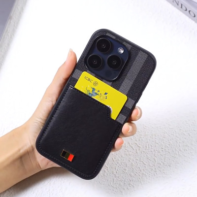 Ốp lưng dành cho iPhone 16 Pro Max, iPhone 16 Pro, iPhone 16 Plus, iPhone 16 hiệu Mentor VII Pocard da chống sốc, có ngăn cài thẻ, cao cấp - Hàng chính hãng