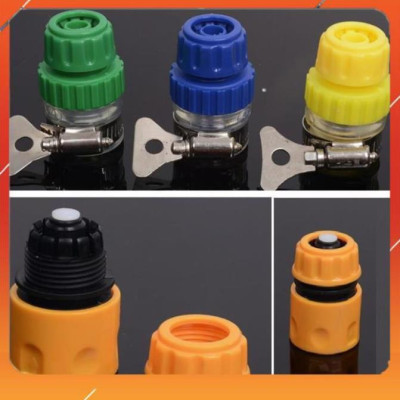 ️Evoucher Bộ dây vòi xịt nước rửa xe, tưới cây ,tăng áp 3 lần,loại 3m,5m 206587 cút sập,nối nhựa vàng+ móc khoá