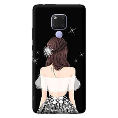Ốp in cho Huawei Mate 20 Cô Gái Áo Trắng - Hàng chính hãng